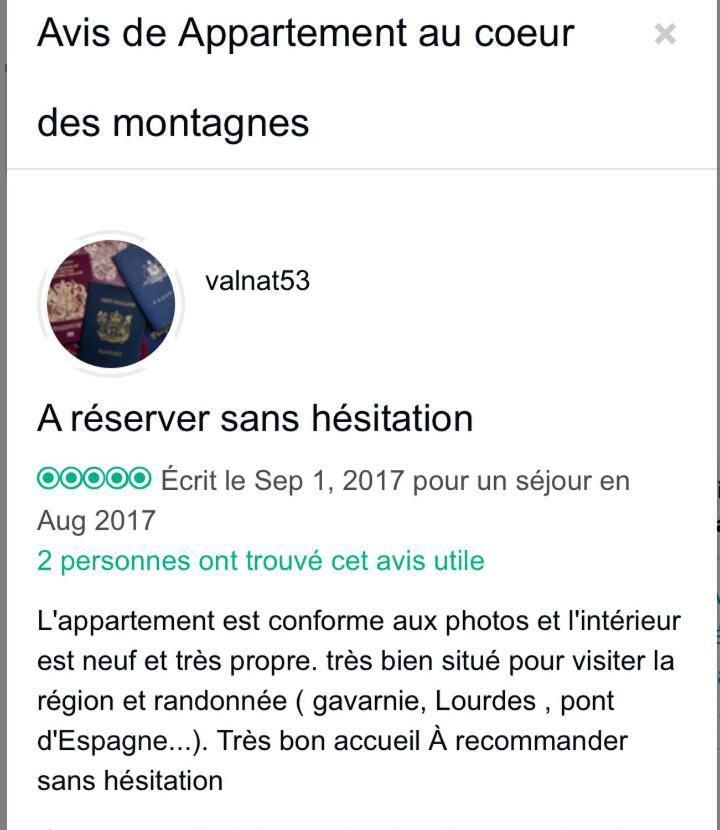Appartement Tt Confort Au Coeur Des Montagnes Avec Vue Sur Les Montagnes Wifi Люс-Сен-Совёр Экстерьер фото